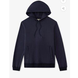 Swet Tailor Side Zip Hoodie Pullover Sweatshirt Casual Navy Blue Mens Size XL